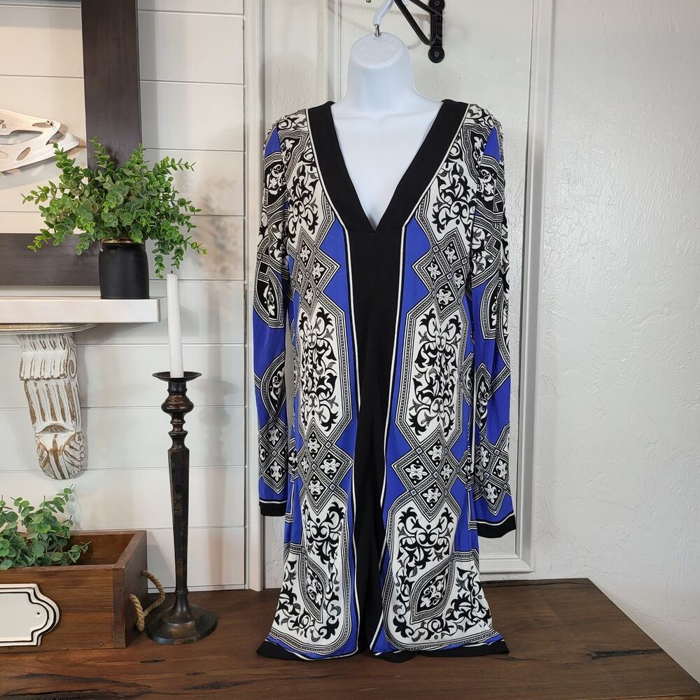 Nicole Miller Small  Bell Sleeve Work Dress Career‎ Party Dress   #015